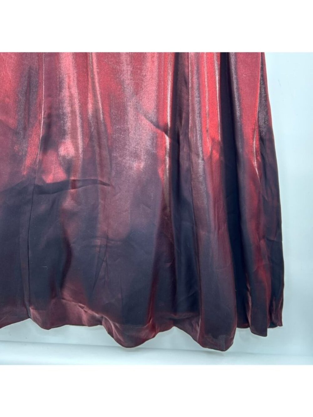 VTG Michaelangelo Dress Women's Size XS Burgundy Maxi Velvet With Bow Detail - Picture 14 of 15